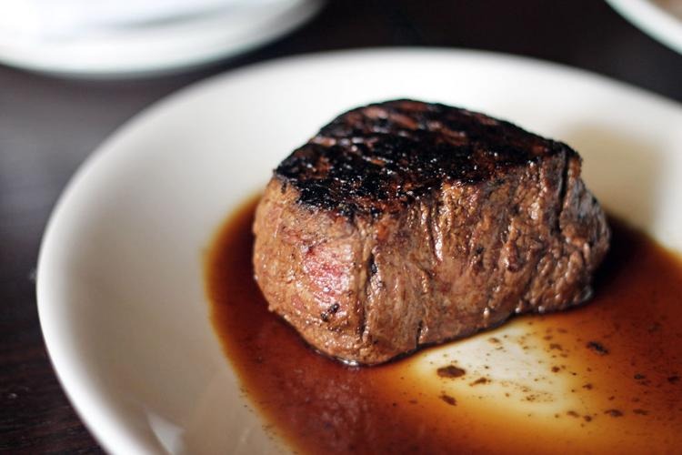 Signature dish: prime-cut steak with herb butter