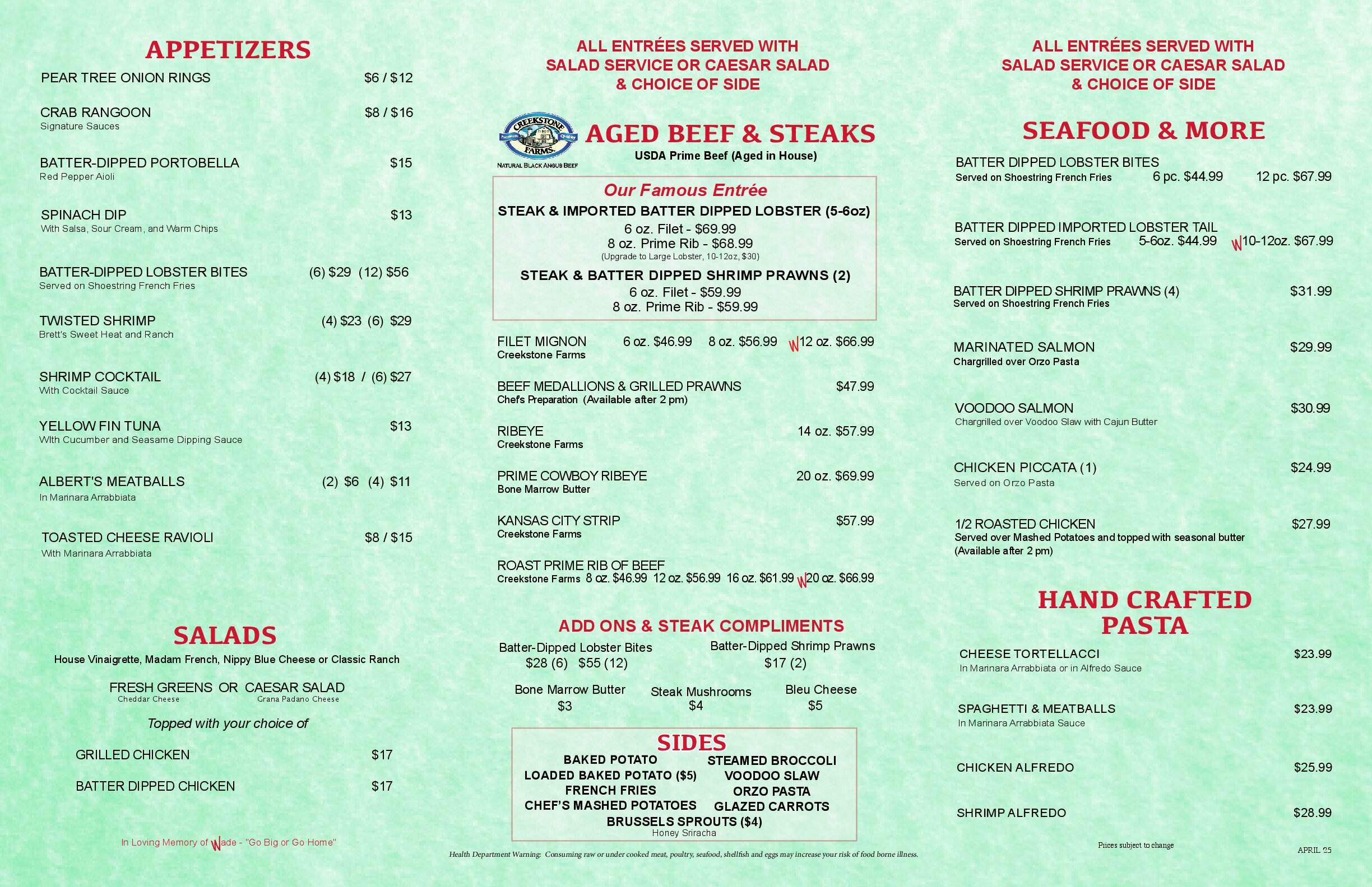 Dinner Menu thumbnail